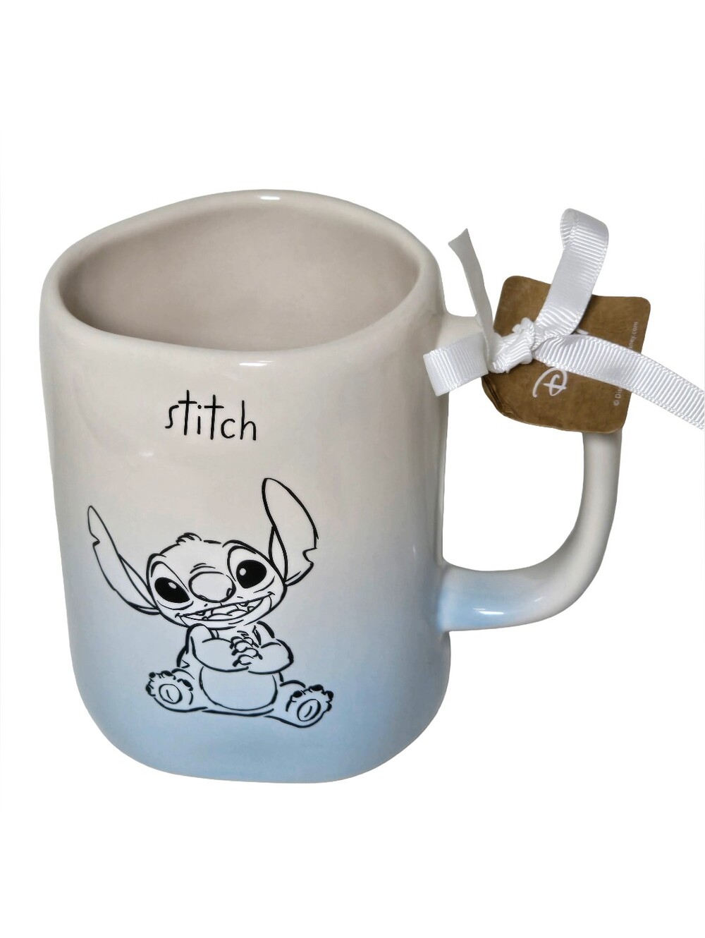 Rae Dunn Disney Stitch Blue Ombre Coffee Mug NWT